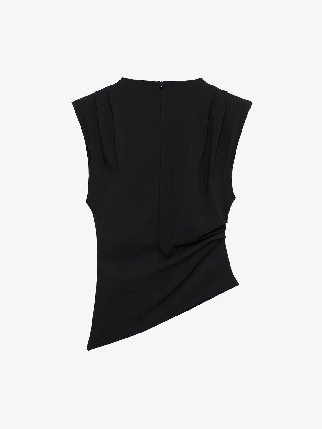 Asymmetric Ruched Shoulder Top