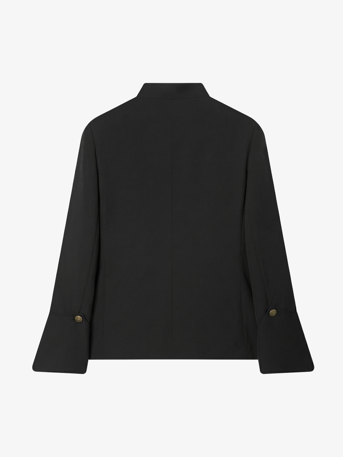 Stand-collar Asymmetric Long-sleeve Jacket