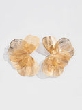 Cut-out Ginkgo Leaf Earrings