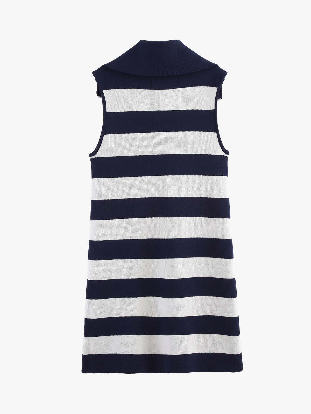 Striped Zip-Up Jacket – Cotton Ribbed Knit Relaxed Fit Casual Sweater Jacket