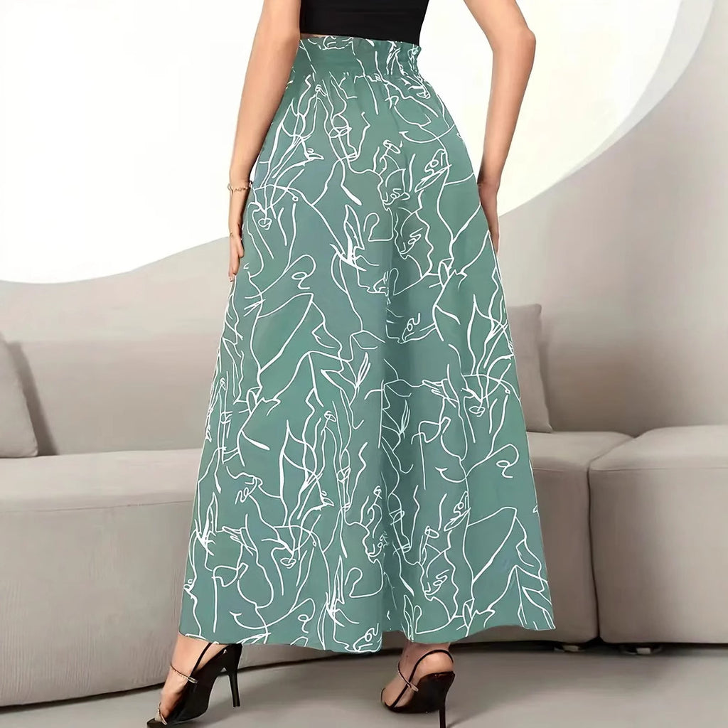 High Waist Wide Leg Pants