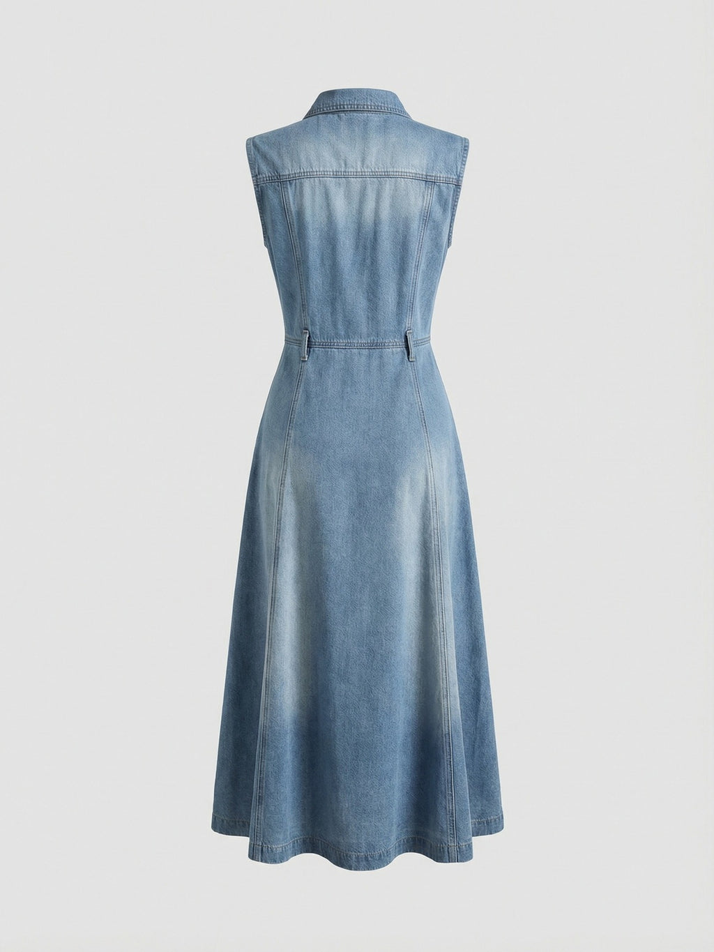 Sleeveless Denim Maxi Dress