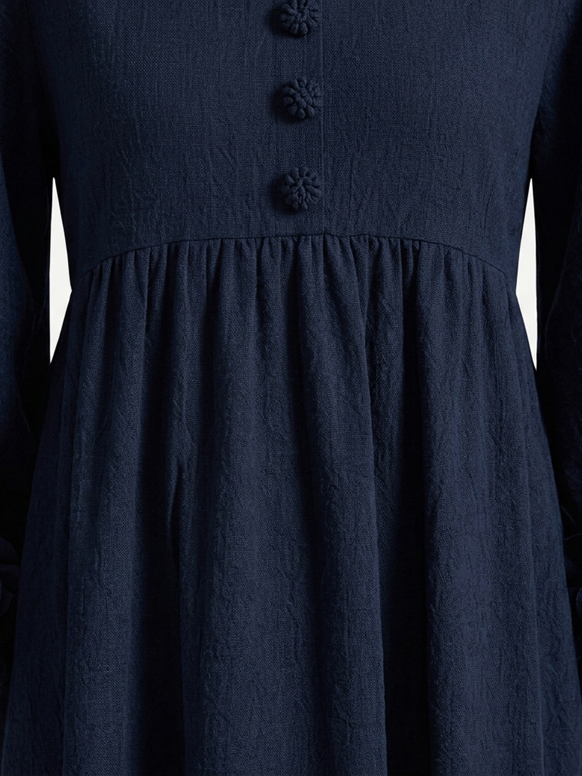 V-Neck Floral Lantern Sleeve Flowy Dress