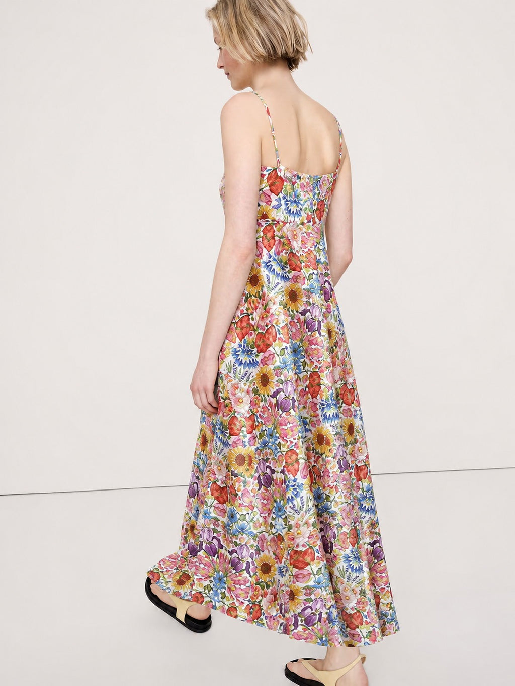 Wildflower Print Cami Maxi Dress