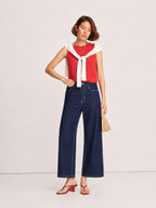 Cropped Straight-Leg Lyocell Jeans