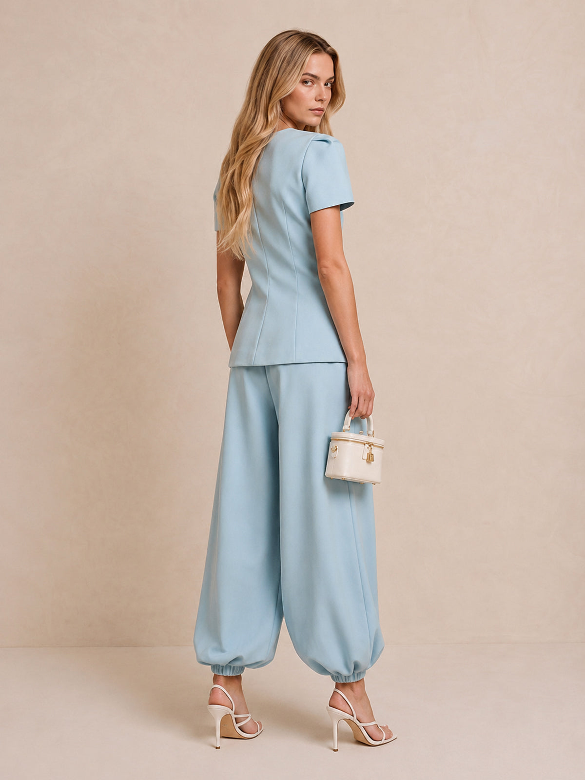 Tailored Top and Balloon Pants Set